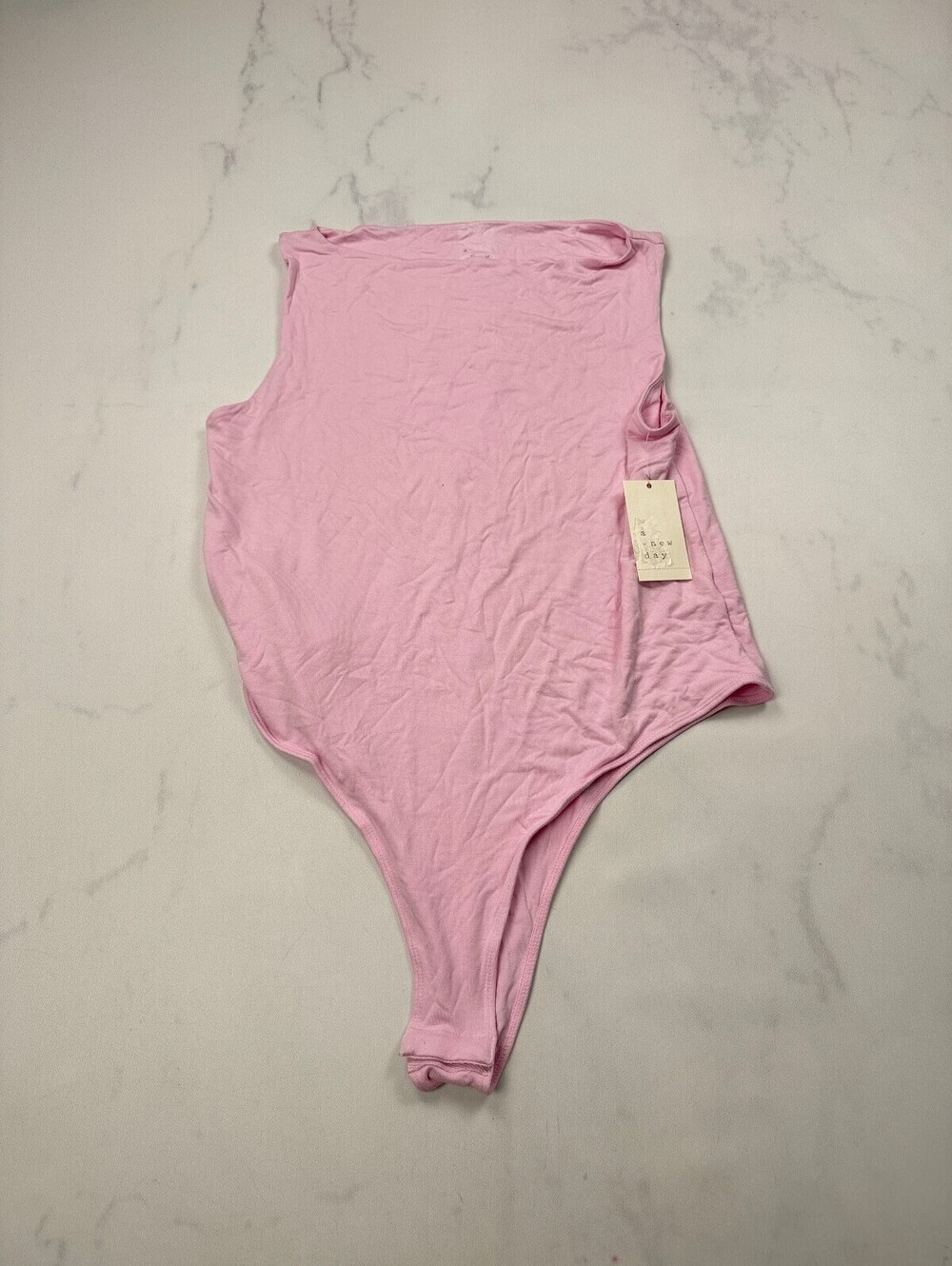 A New Day Bodysuit Pink Modern Classic Minimalist - Womens Large